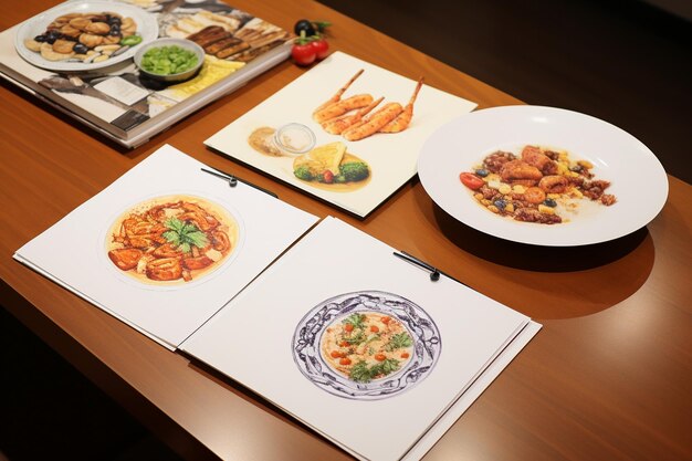 Trei farfurii cu mâncare